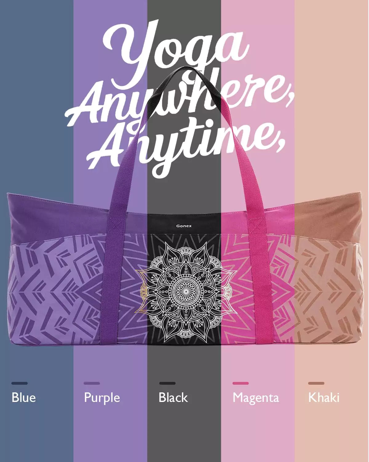 Yoga mat holder colors