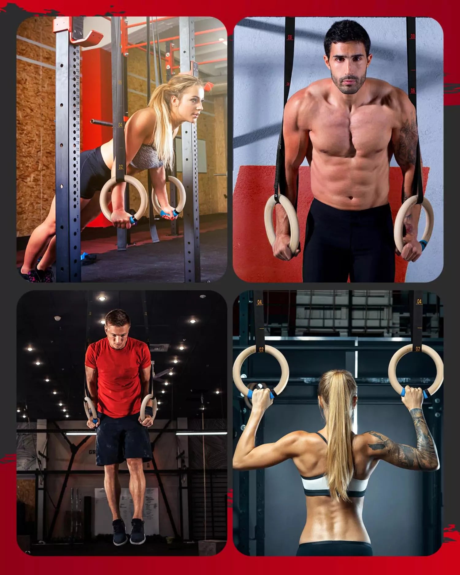 Gymnastic rings calisthenics application