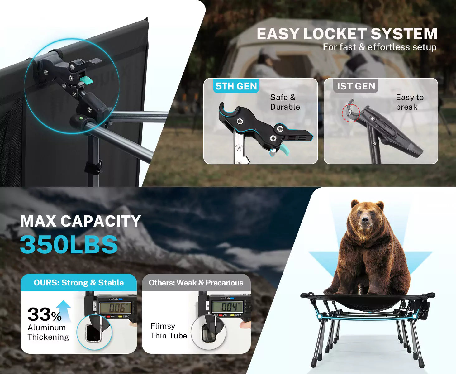 Features of gonex lightweight portable camping cots