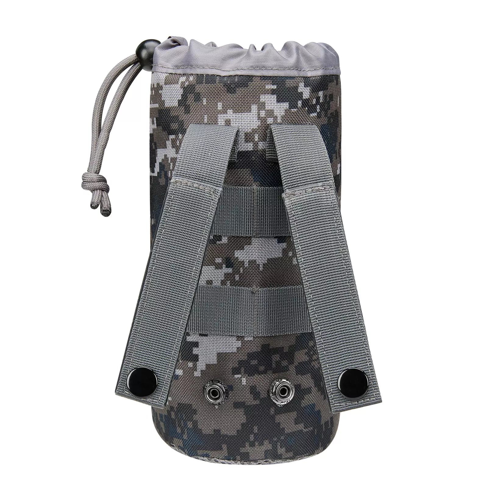 Molle compatible water bottle pouch camo green