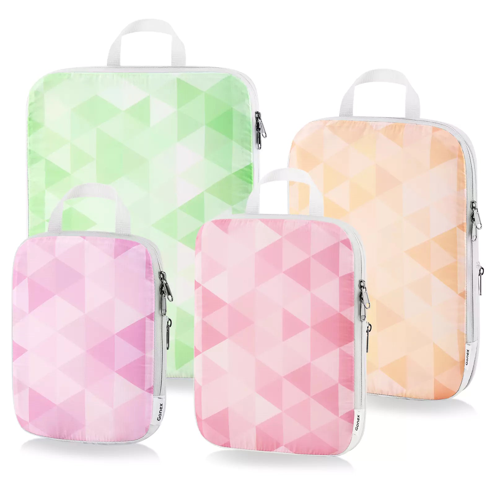 Gonex packing cubes that compress gradient triangle