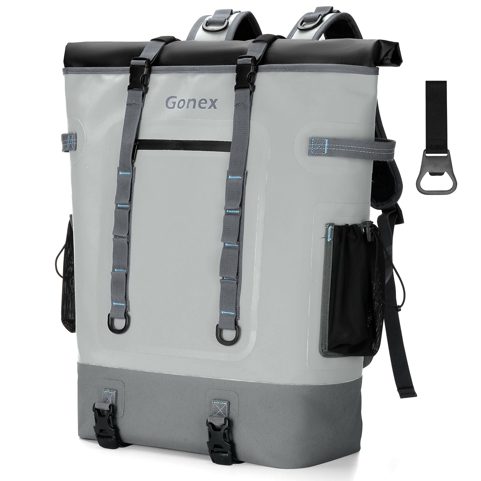 Gonex 40 can insulated cooler backpack in gray