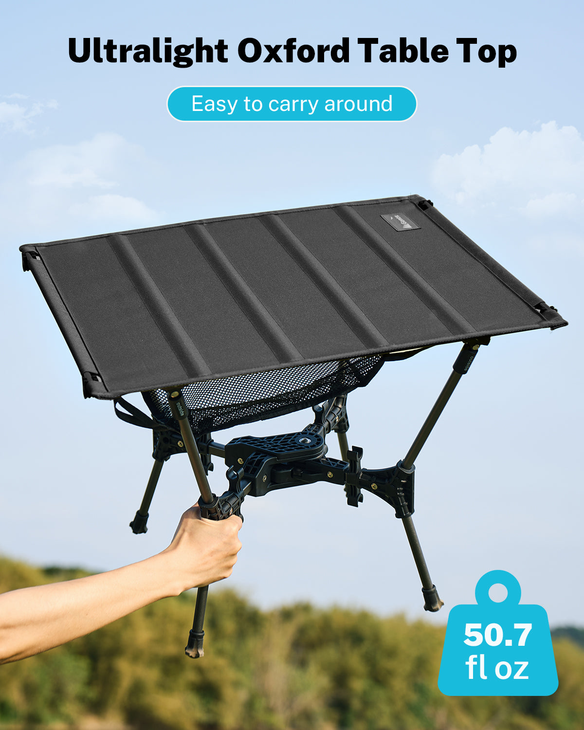 Gonex ultralight Oxford tabletop camping table easy to carry