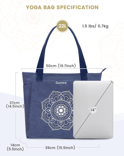Gonex Yoga Mat Bag with Multi Pockets