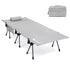 Gonex extra wide camping cot grey