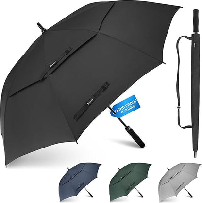 Gonex 68-Inch / 72-Inch Windproof Double-Rib Golf Umbrella
