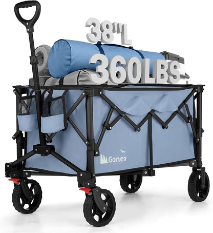 Gonex 38" L Collapsible Wagon Cart 360 lbs