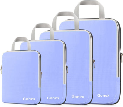 Gonex Compression Packing Cubes Set, Expandable Packing Organizers 4pcs