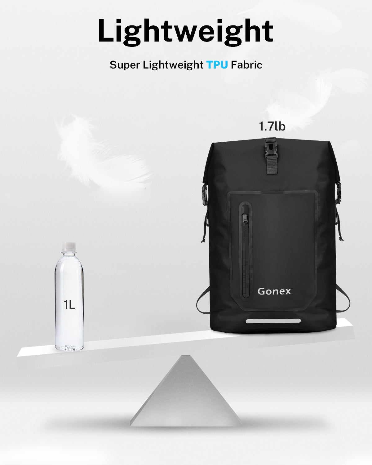 Gonex 55L Ultralight Waterproof TPU Dry Bag