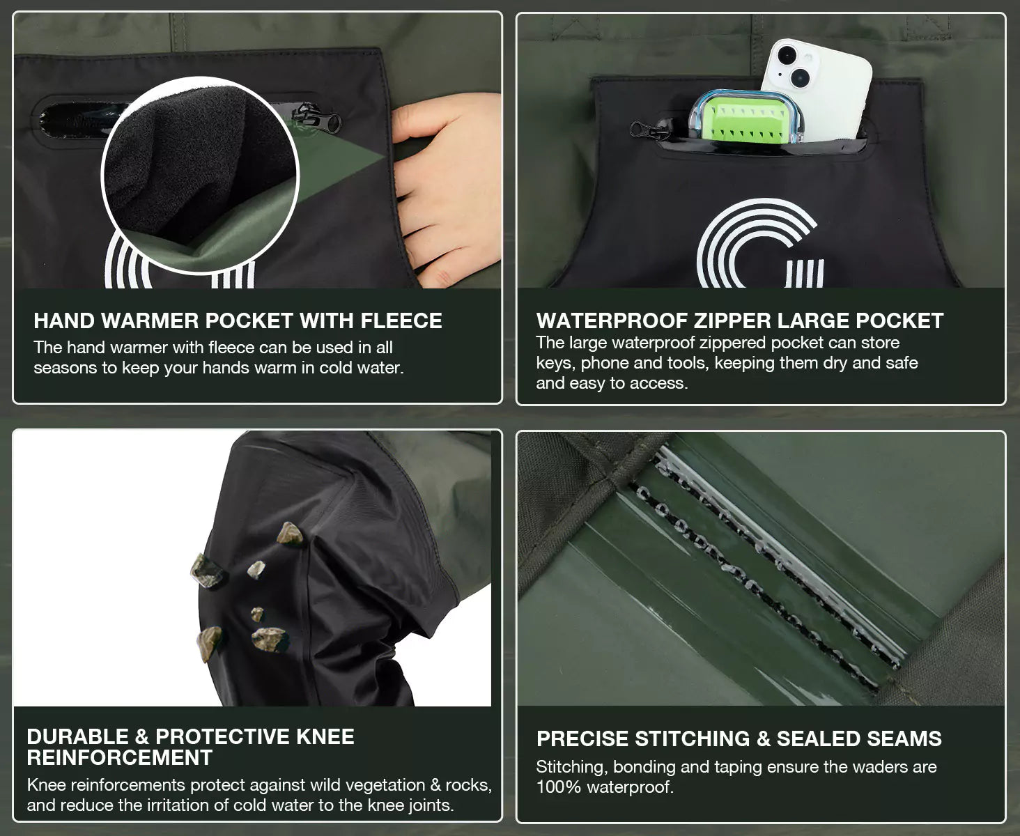 Gonex high and dry waders details
