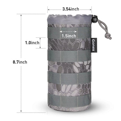 Specifications of gonex molle bottle pouch snake camo