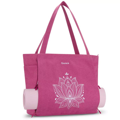 Gonex tote bag for yoga xl pink