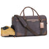 Gonex waxed canvas duffle bag dark grey