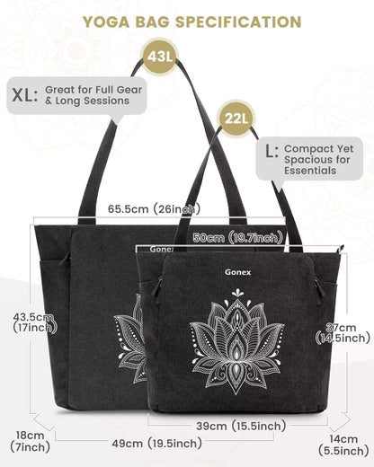 Gonex yoga bag with mat specification