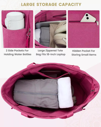 Large storage capacity of yoga mat carry bag