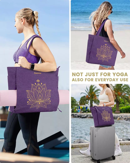 Yoga mat holder for travel