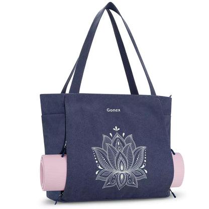 Gonex yoga mat and carrier xl blue