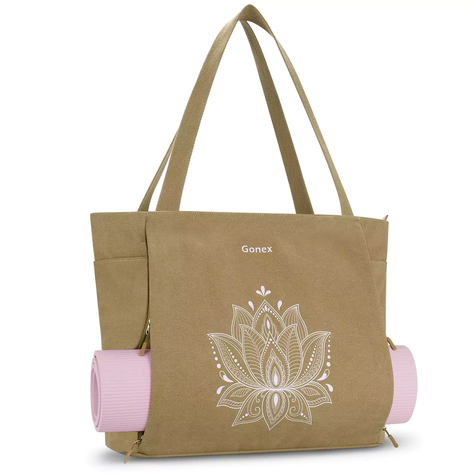 Gonex yoga tote bag XL khaki