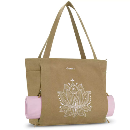 Gonex yoga tote bag XL khaki