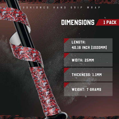 bat grip tape size chart