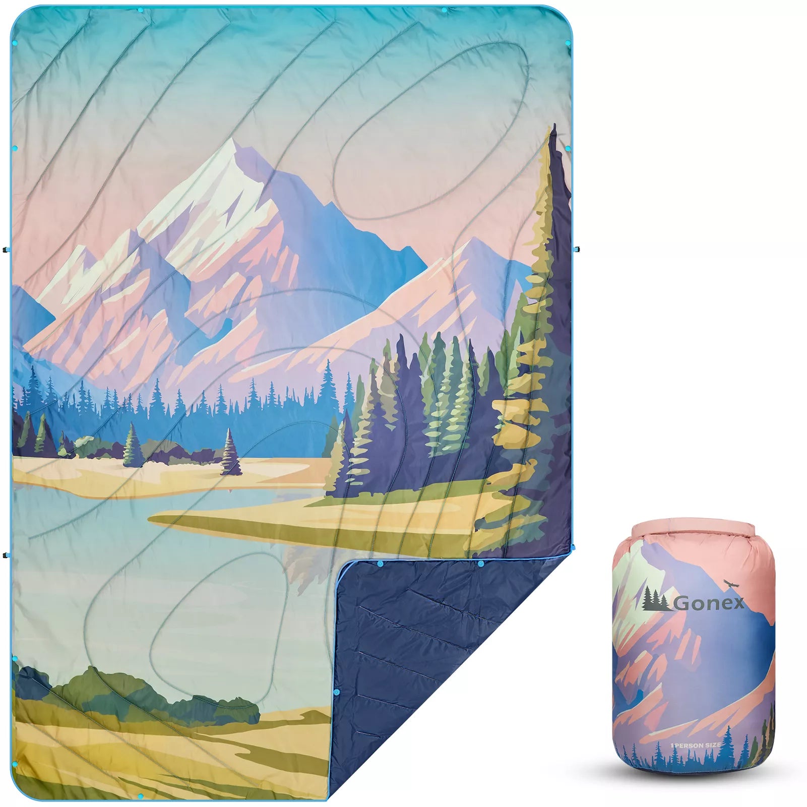 Gonex camping blanket landscape