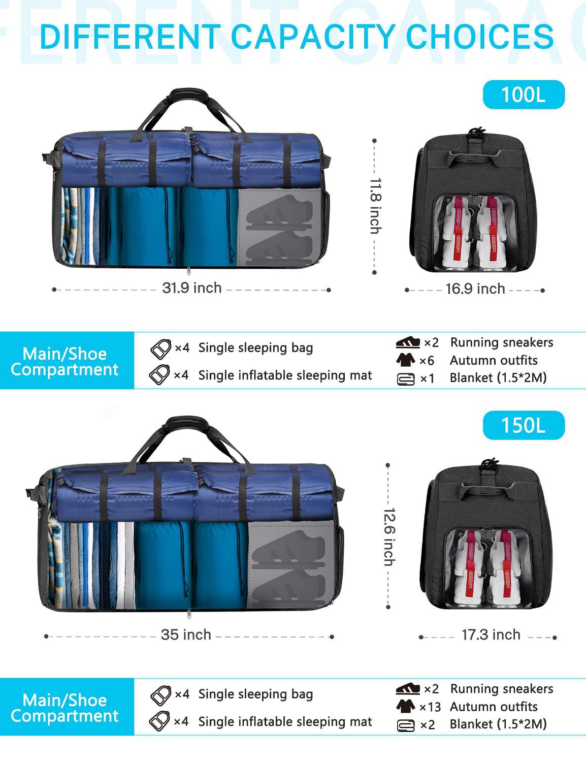 Gonex foldable duffle bag sale