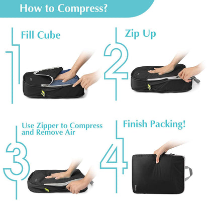 Gonex compression packing cubes