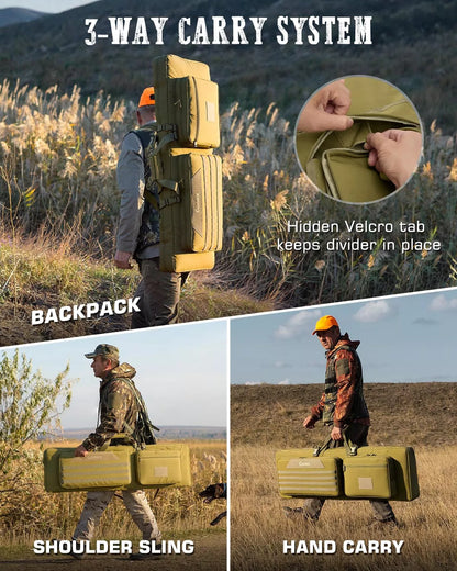 Gonex dual rifle carry case 42 inch with 3-way carry system