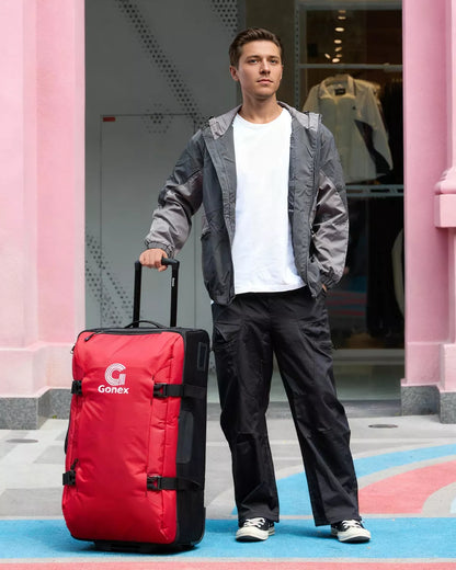 Gonex duffel bags with wheels 30 inch red