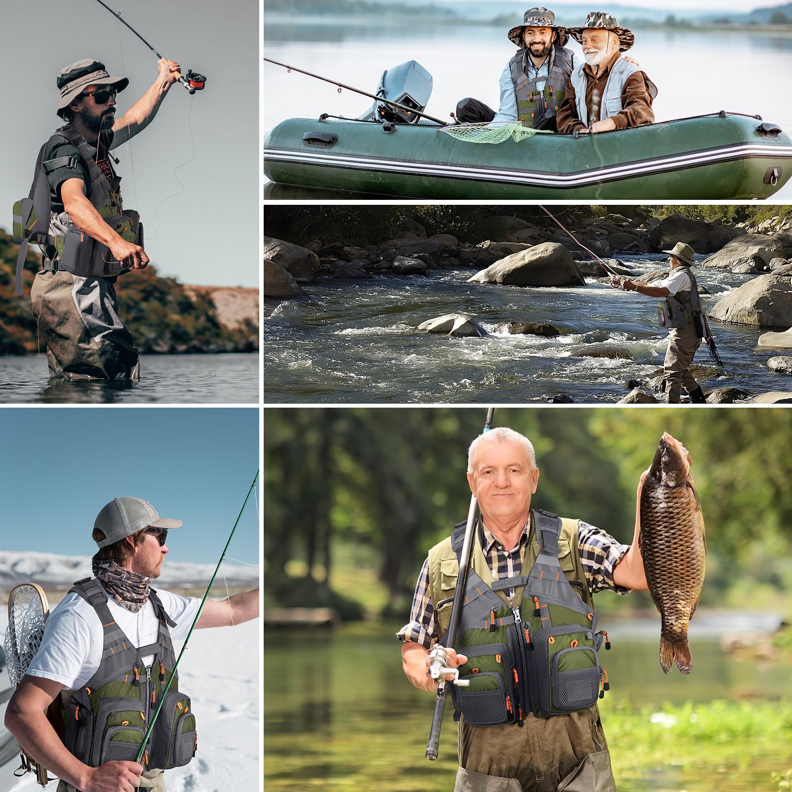 fishing vest with pockets