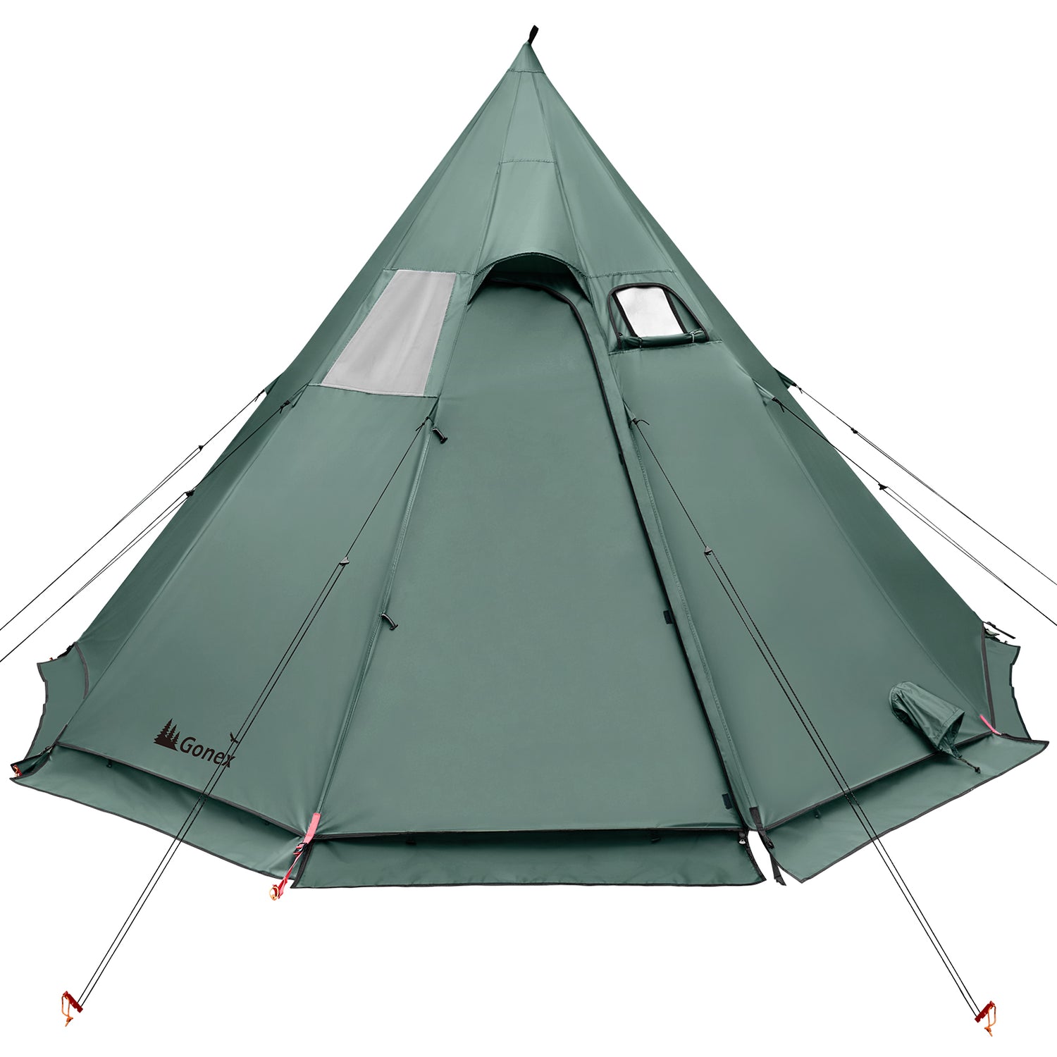 Gonex 4 Season Hot Tent with Stove Jack, 6 Person Waterproof Camping Tent