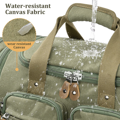 Gonex 60L water-resistant canvas duffle bag fabric