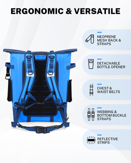 Gonex cooler backpack ergonomic straps and outdoor carrying features