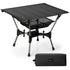Gonex black folding camping table with storage bag
