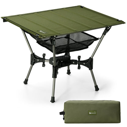 Gonex green folding camping table with storage bag