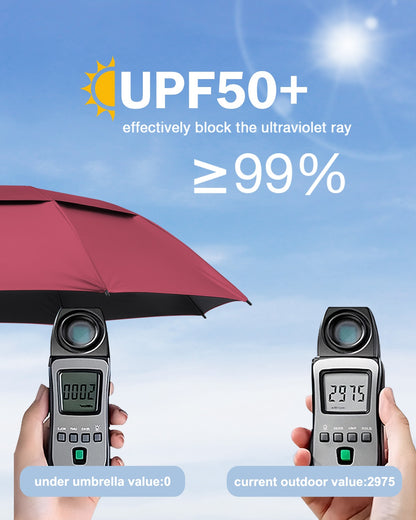 Gonex  Windproof Golf Umbrella with UPF50+ UV Protection
