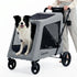 Gonex heavy duty gray dog stroller for large and medium dogs