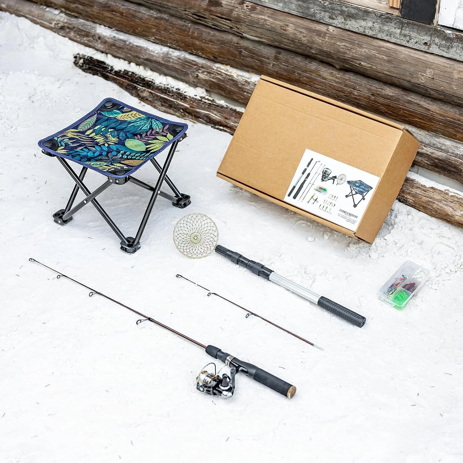 Gonex Ice Fishing Rod Reel Combo