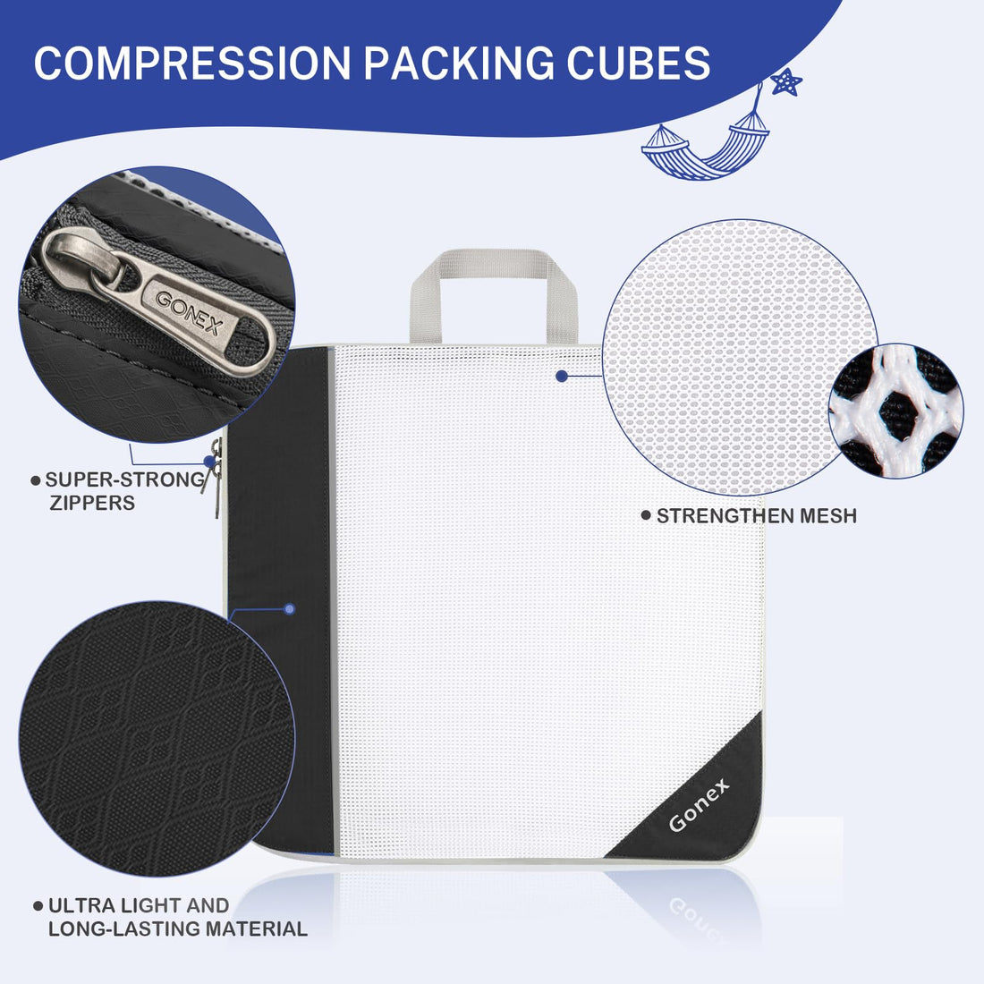 Only-bags.store Reise Koffer Organizer Set 9-Teilige Packing Cubes