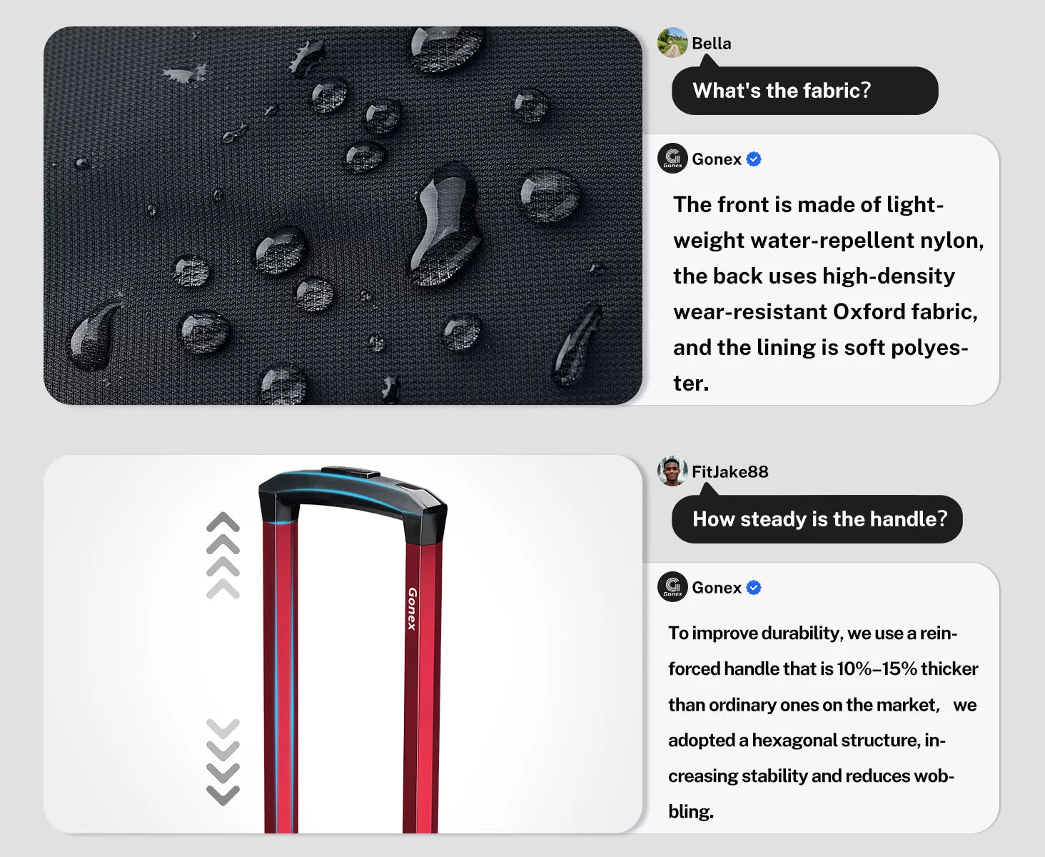 Faqs about gonex rolling duffle bag with wheels 100l