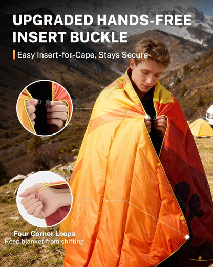 Gonex sleeping bag blanket upgraded hands-free insert buckle
