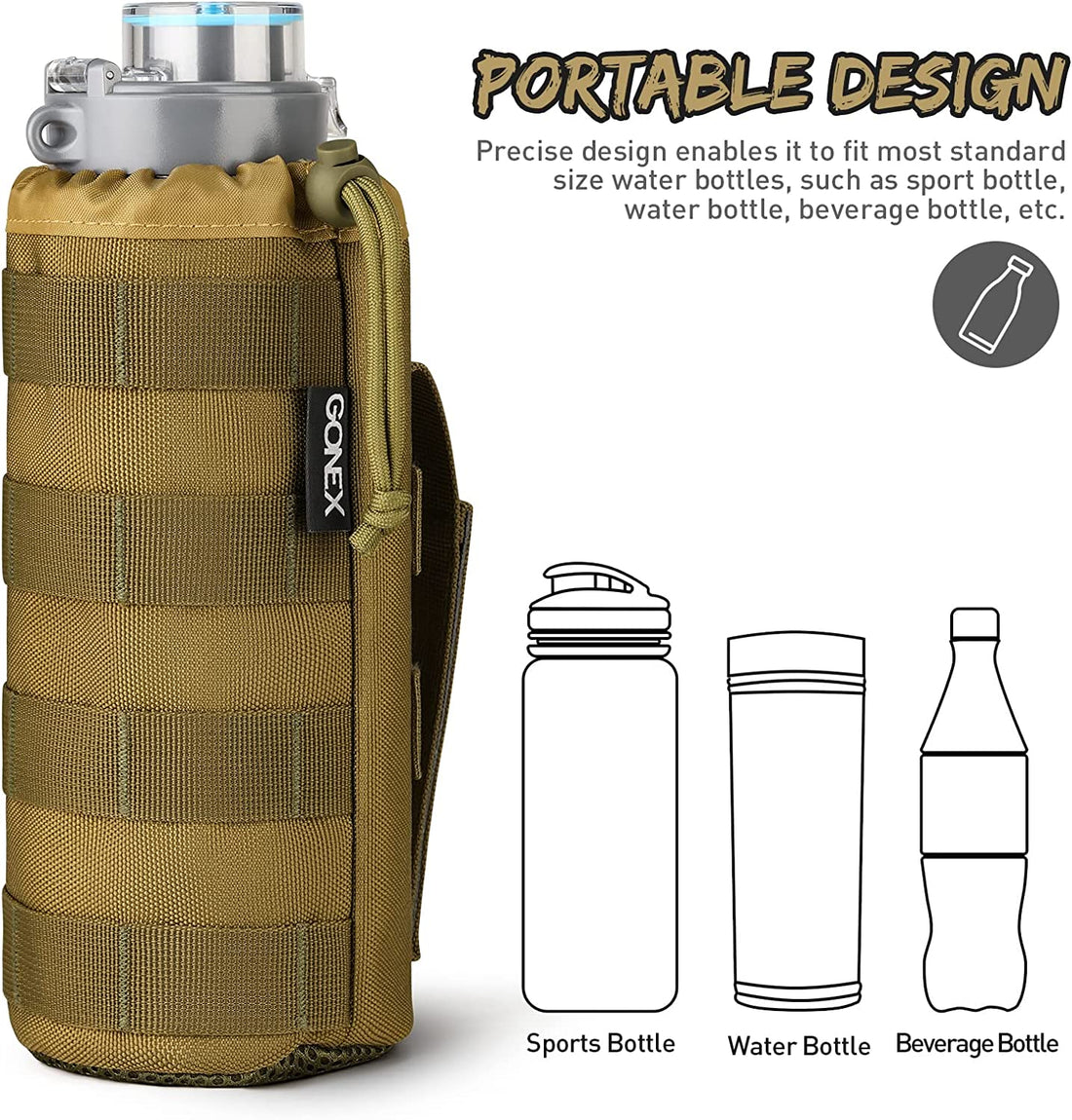 gonex water bottle pouch