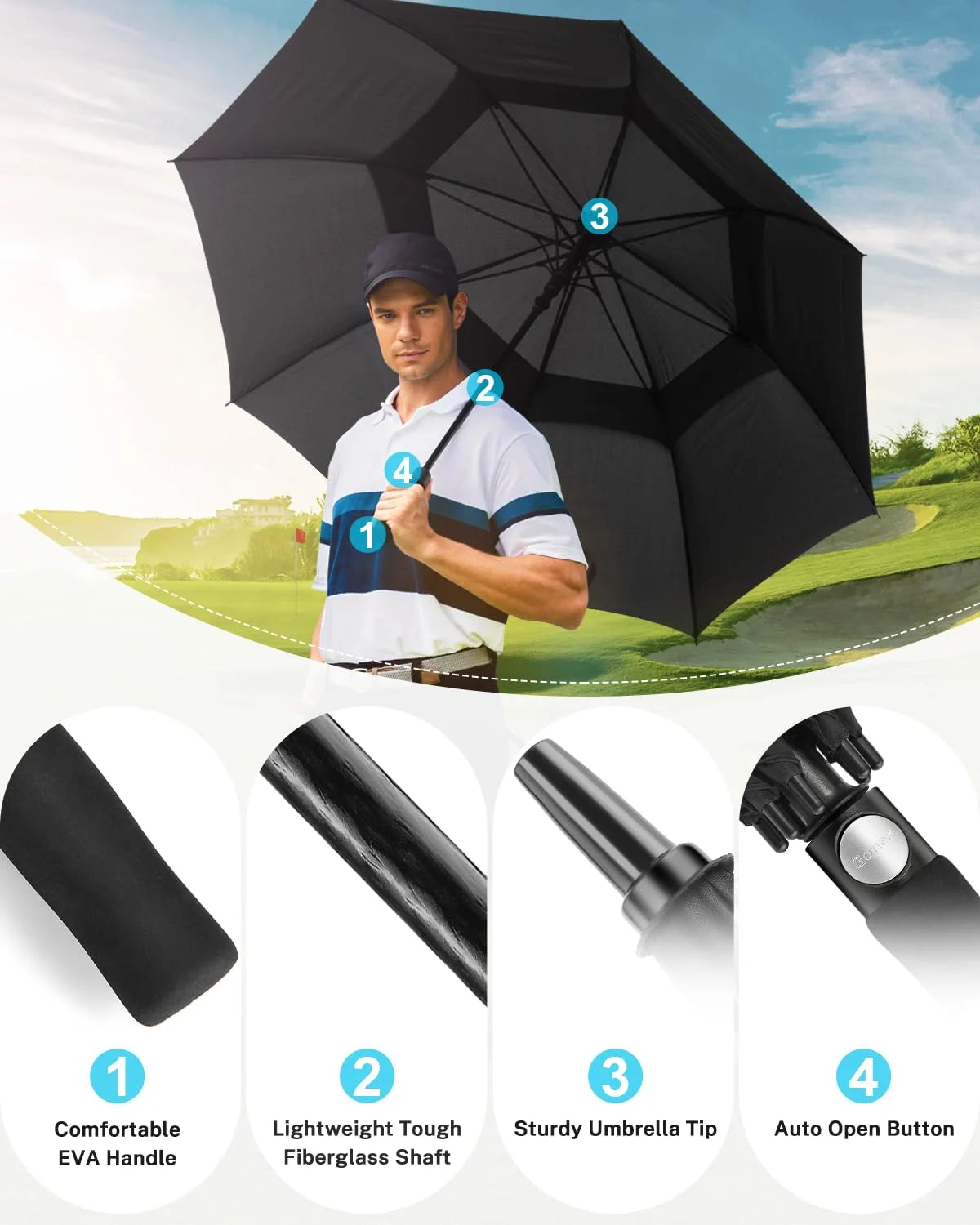 large umbrella golf