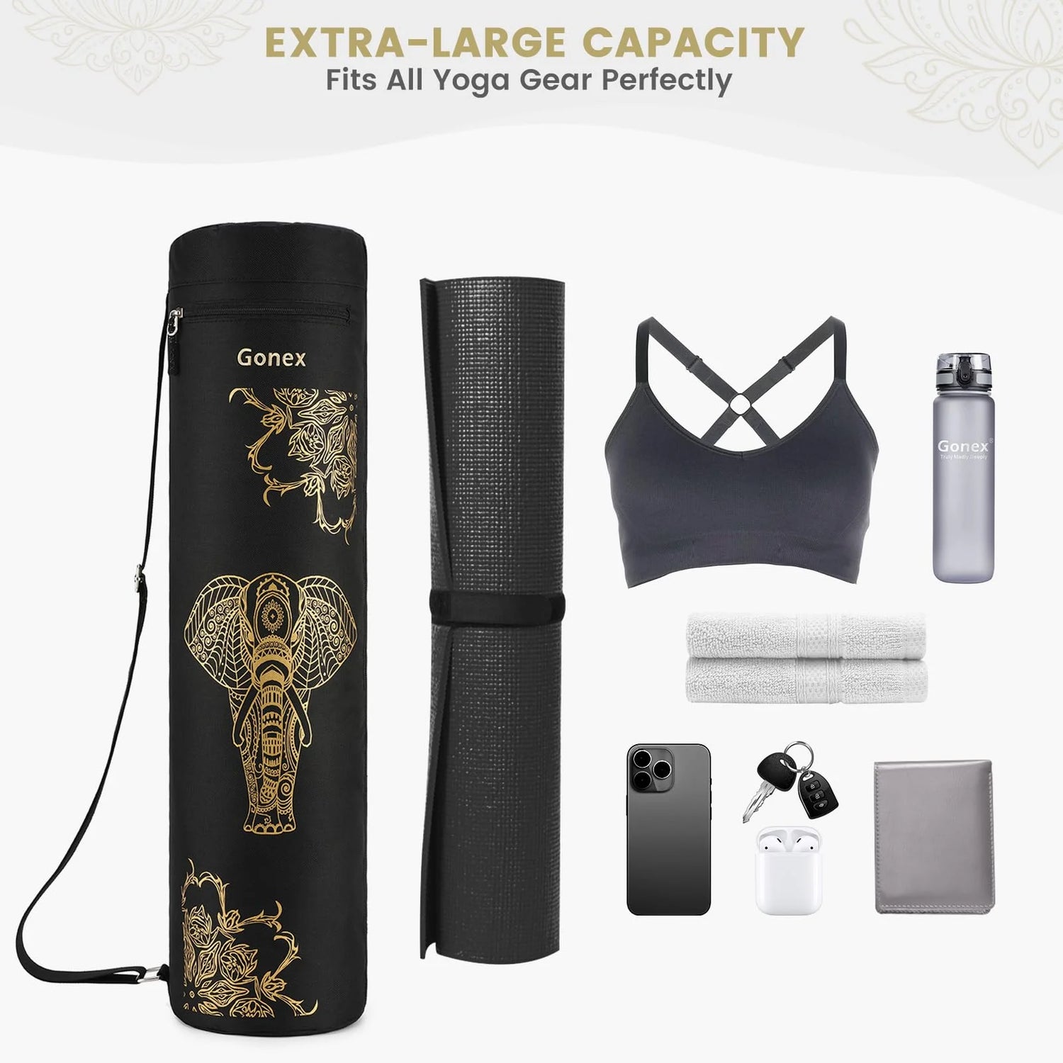 Extra-large yoga mat bag