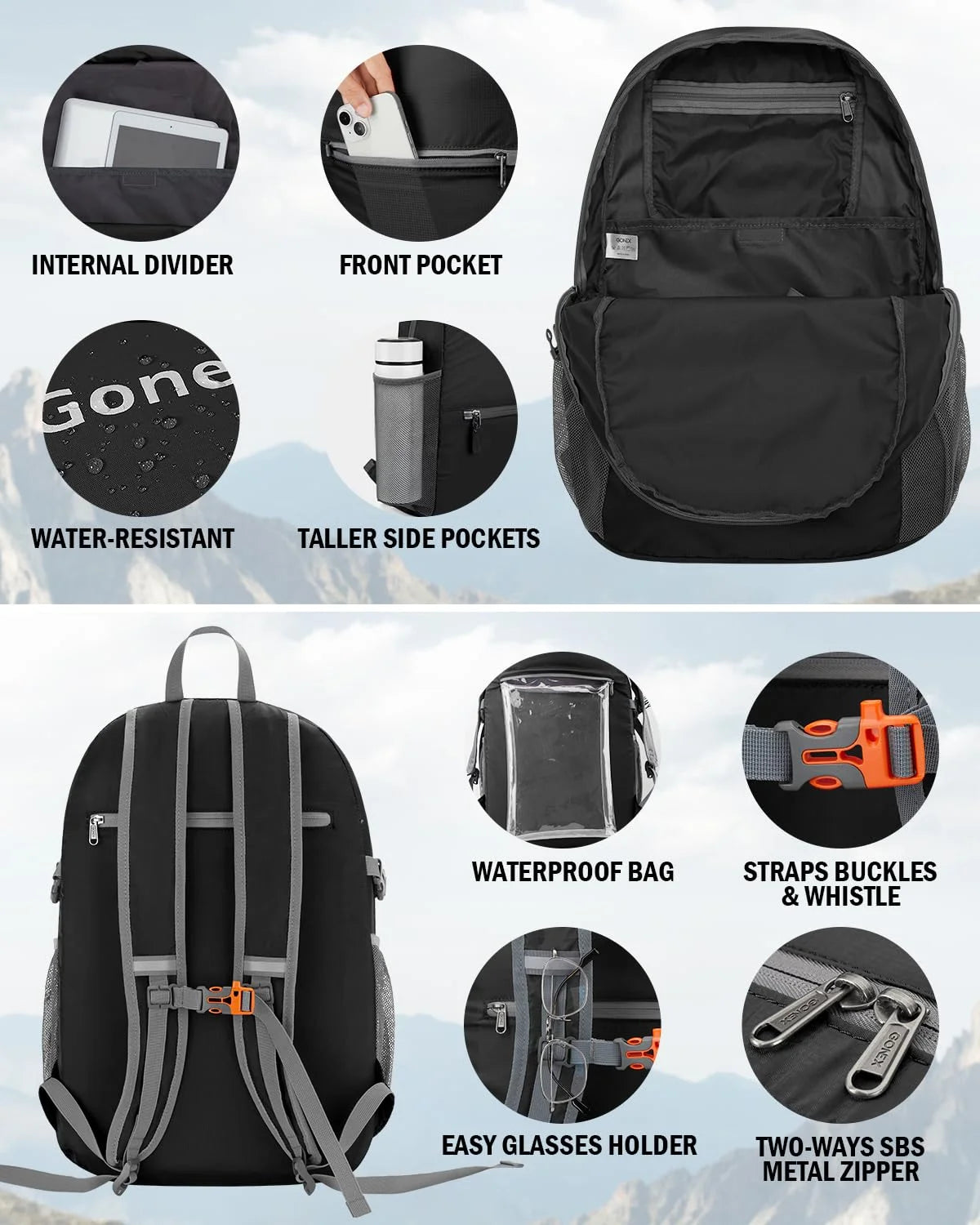 packable day backpack