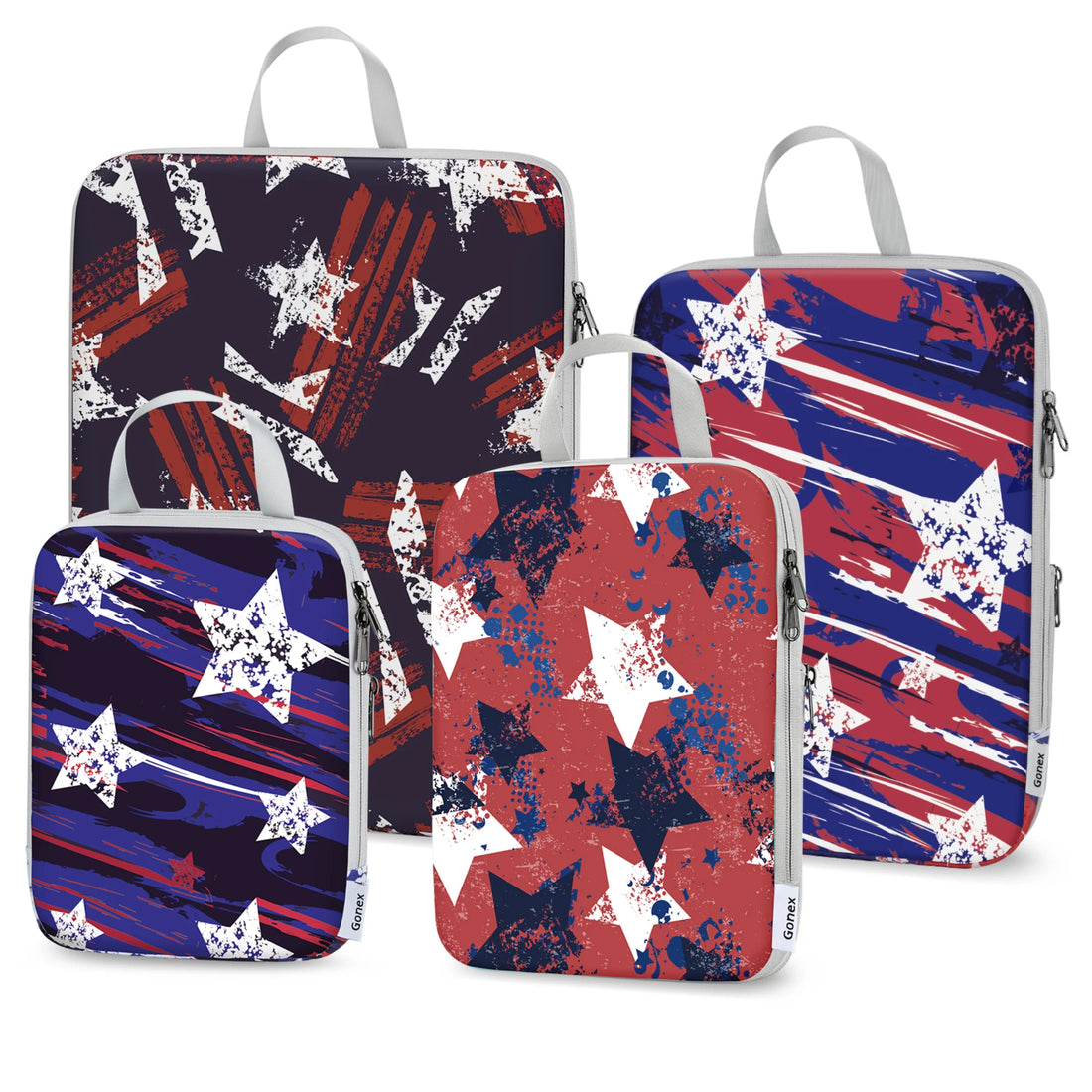 Patriot Stripe Compression Packing Cubes