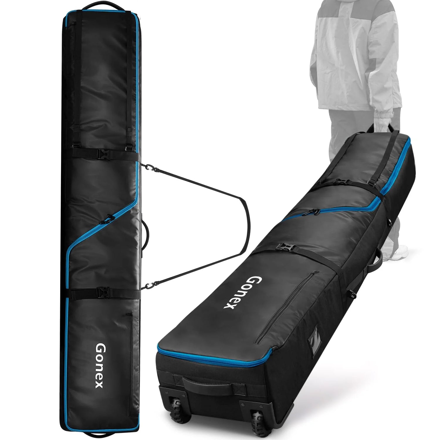 snowboard roller bag