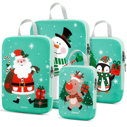 snowman compression packing cubes