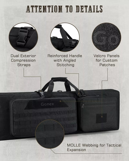 Gonex tactical long gun case 42 inch details