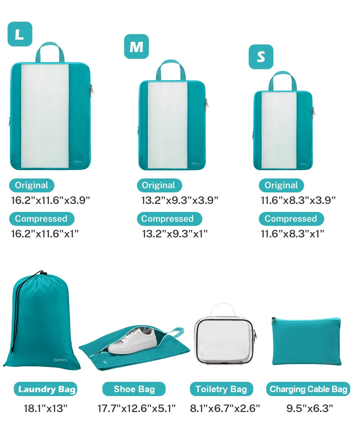 toiletry packing cubes